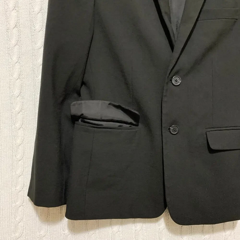 Calvin Klein Black Boy’s 14 Blazer Jacket Trim Fit